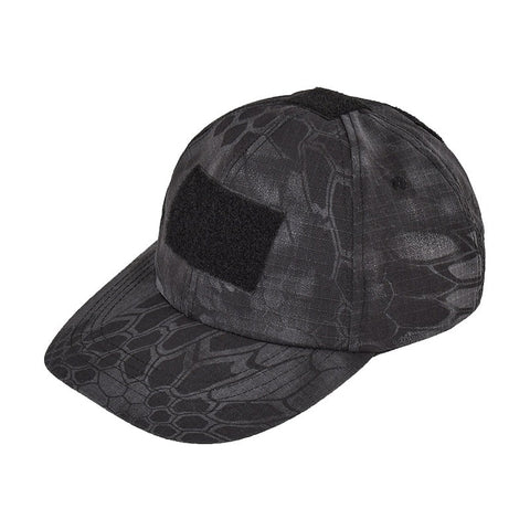 Military-Style Tactical Patch Hat with Adjustable Strap