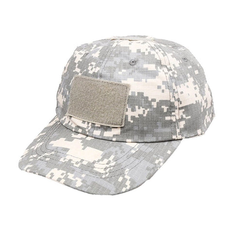 Military-Style Tactical Patch Hat with Adjustable Strap