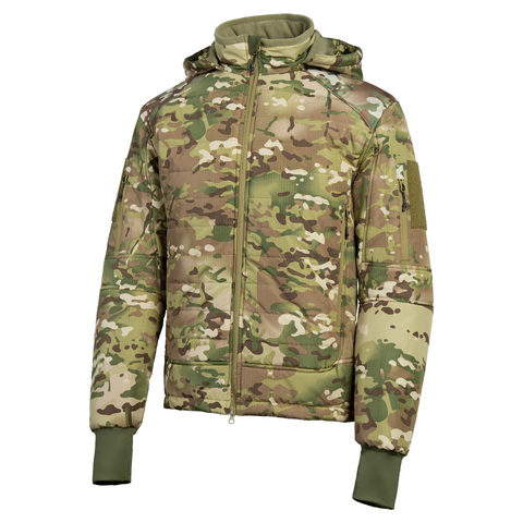 Water-Repellent Thermal Tactical Jacket with Detachable Windproof Hood