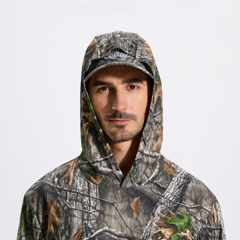 Outdoor Lightweight UV Protection Camouflage Hoodie Long Sleeve