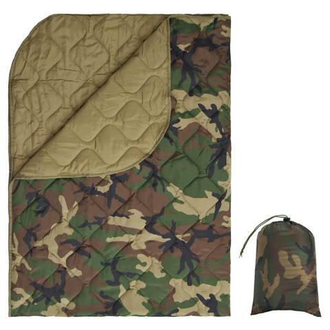 Lightweight Packable Camo Camping Blanket —— 55 × 78.7 inches