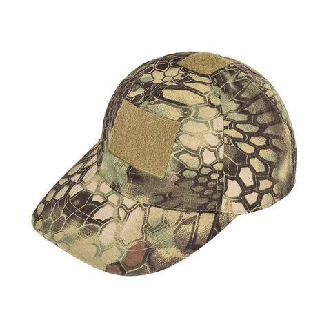 Military-Style Tactical Patch Hat with Adjustable Strap