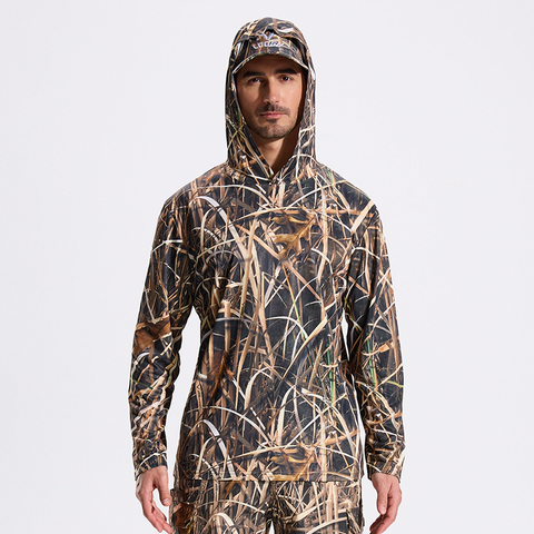 Outdoor Lightweight UV Protection Camouflage Hoodie Long Sleeve