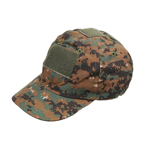 Military-Style Tactical Patch Hat with Adjustable Strap