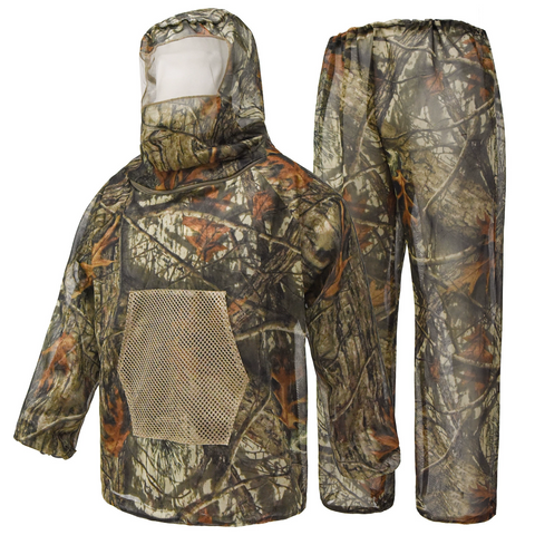 Outdoor Camouflage Ghillie Mosquito Protection Suit