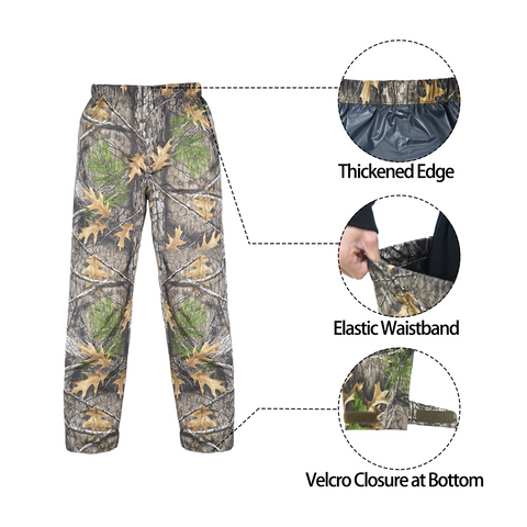 Outdoor Lightweight Camouflage Raincoat Set