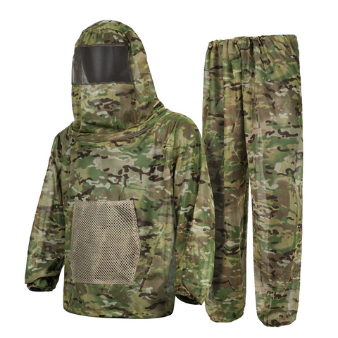 Outdoor Camouflage Ghillie Mosquito Protection Suit