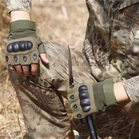 Military Soft Shell Combat Gloves – For Tactical Training, Outdoor Survival, Cycling, Hiking, Hunting, Climbing