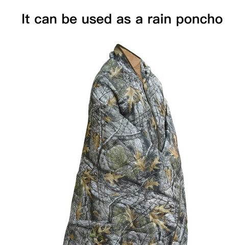 Lightweight Packable Camo Camping Blanket —— 55 × 78.7 inches