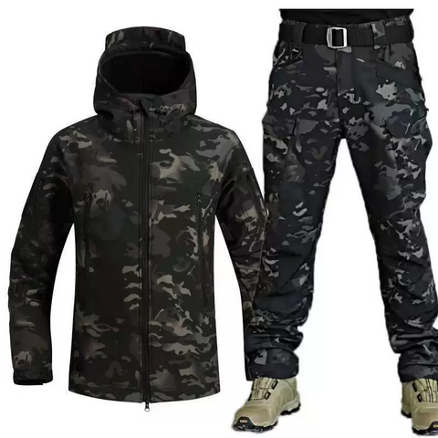 Thermal Windproof Tactical Suits with Polar Fleece Lining
