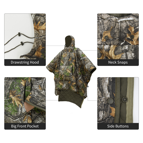 Outdoor Thermal Camouflage Sleeping Bag —— 78.7×59.1 inches