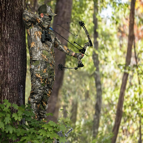 Camo Hunting Pants with 9 Pockets & UV Protection