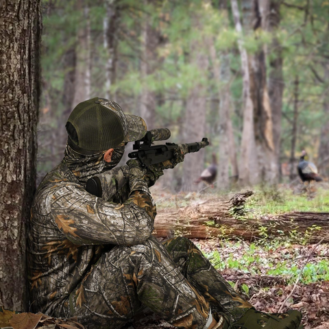 Camo Hunting Pants with 9 Pockets & UV Protection