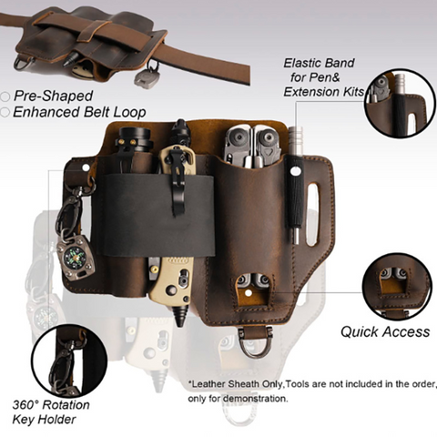 EDC Tactical Tool Pouch – Survival Gear Belt Holster