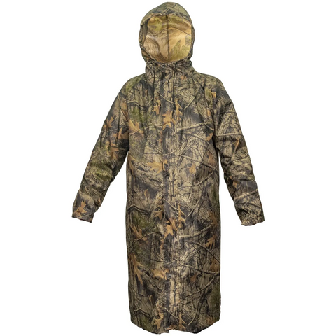 Long Camo Outdoor PU-Taped Raincoat