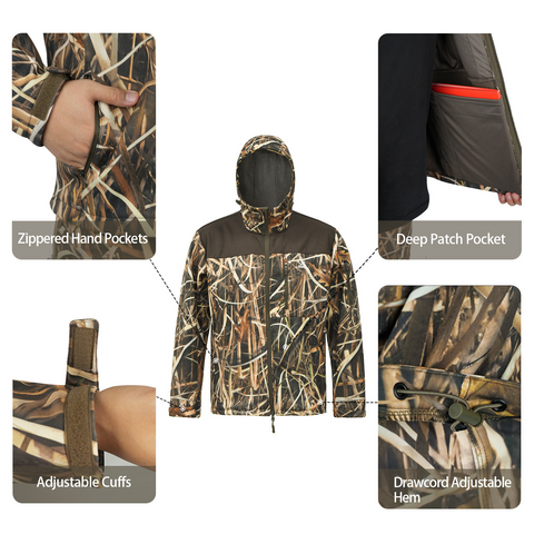 Tactical Hooded Anti-Static Water-Resistant Softshell Jacket