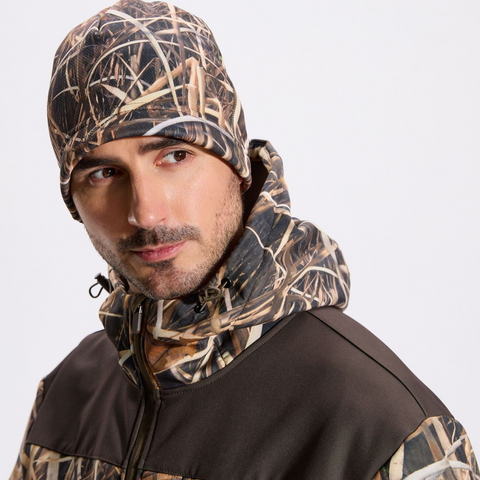 Unisex Camo Beanie Thermal Fleece Winter Hat