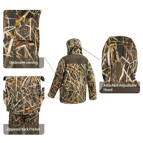 Tactical Hooded Anti-Static Water-Resistant Softshell Jacket