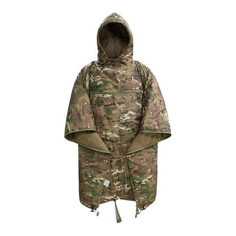 Outdoor Poncho-Style Thermal Camo Sleeping Bag —— 60 × 80 inches