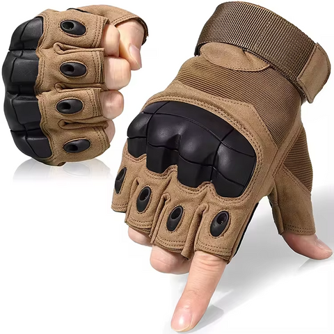 Military Half-Finger Combat Gloves – For Tactical Training, Outdoor Survival, Cycling, Hiking, Hunting, Climbing