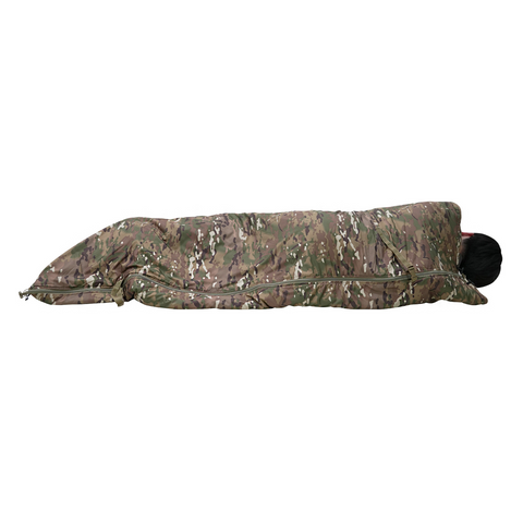 Outdoor Poncho-Style Thermal Camo Sleeping Bag —— 60 × 80 inches