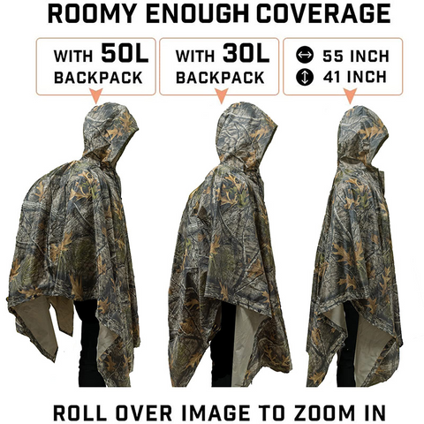 Portable Waterproof Multi-Functional Outdoor Rain Poncho