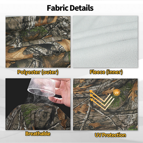 Hunting Tree Camo Fleece Hoodie – Warm, Durable & Outdoor Ready