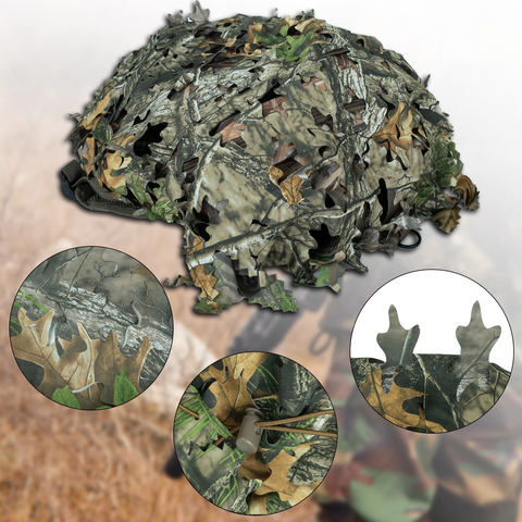 Outdoor Tactical Camouflage Backpack Cover with Leaf-Cut Design