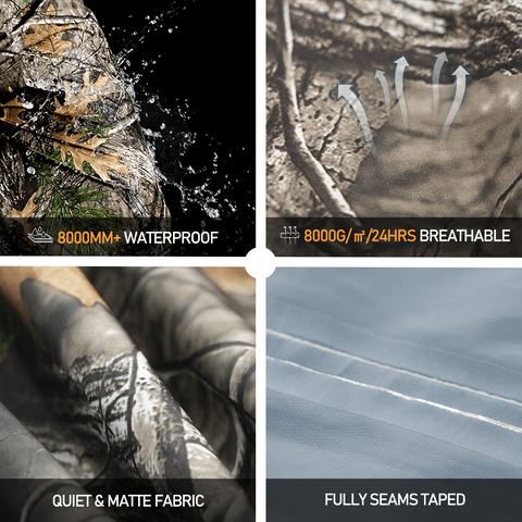 Outdoor Breathable Waterproof Camo Rain Pants