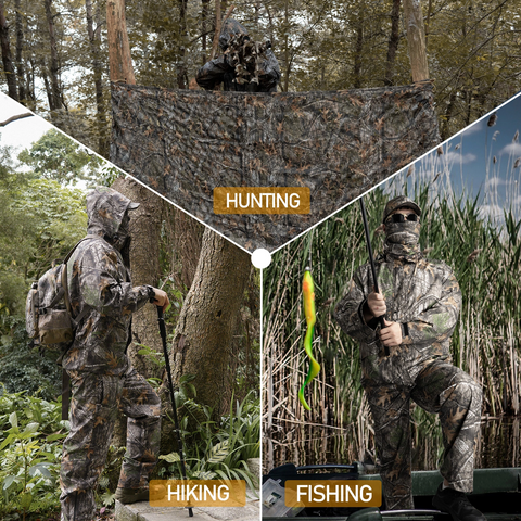 Outdoor Lightweight Camouflage Raincoat Set