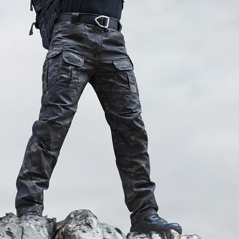 IX8 Waterproof Tactical Outdoor Pants – Water-Resistant, Windproof, Multi-Pocket Hiking Outdoor Cargo Pants